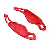 TECART Car Shift Paddle Extension Fits R-ange Rove Discovery Sport Evoque Velar Sport Shifter Paddle ABS Fits Jaguar XEL XF F-PACE F-TYPE Replacement Set Steering Wheel Rocker Extensions Red