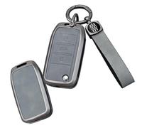 TECART Flip Key Car Key Case Car Key Case Fits MG Morris Garages MG3 MG5 MG6 MG7 EZS HS EHS X-Power MGR RX5 ZS ZR ZT GT GS Protective Leather Key Protector 3 Buttons B Grey