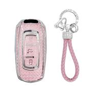 TECART Key Fob Fits Geely Atlas Boyue NL3 GC9 Emgrand X7 EX7 EC7 Global Hawk GX3 TPU Smart Car Key Case 3 Buttons Key Cover Key Protector Car Accessories -A Pink