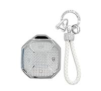 TECART Key Ring Fits Chery Jetour Traveller T2 2023 2024 TPU Smart Car Key Case 4 Buttons Key Case Key Protection Car Accessories - A White