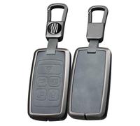 TECART Smart Car Key Case Key Case Fits Discovery 5 Evoque Sport Vogue Car Key Holder for Jaguar Jaguar E-PACE I-PACE Leather Key Fob Protective Case 5 Buttons A Grey