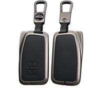 TECART Smart Key Cover Key Protection Key Case Fits Lexus IS ES GX NX RX LX LC LS RC UX US GS UX200 ES200 LS350 ES300h LX570 RX350 Metal Key Fob Cover 2 Buttons Black