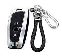 TECART Smart Remote Car Key Case fit for BMW 1 2 3 4 5 6 7 series F20 F21 F22 F45 F46 F30 F31 320i F10 550i 550xi F06 F12 F13 740i X3 X4 M5 M6 Protector Key Fob Shell Key Covers 3 Buttons C Silvery