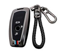 TECART Smart Remote Car Key Case fit for BMW 1 2 3 4 5 6 7 series F20 F21 F22 F45 F46 F30 F31 320i F10 550i 550xi F06 F12 F13 740i X3 X4 M5 M6 Protector Key Fob Shell Key Covers 3 Buttons C Black