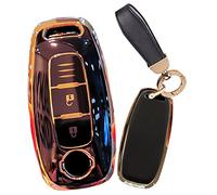 TECART Smart Remote Car Key Case TPU Key Shell Protective fit for Nissan Titan Pathfinder X-Trail Qashqai Armada Patrol Juke Cube Kicks Versa Quest Murano Leaf 3 Buttons Key Fob Holder Cover Black A