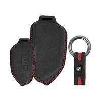 Tecart Suede Car Key Case Fits VW Volkswagen Golf 8 MK8 MK7 ID.3 ID.4 ID.5 Multivan T7 Cupra Formentor Seat Leon for Skoda Octavia Kodiaq 3 Button Key Case Car Accessories - Black
