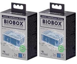 Tecatlantis Easybox Coarse Foam Filter Media Cartridge For Biobox Filters 1 And 2, S (Pack of 2)