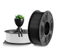 TECBEARS PETG Filament 1.75mm Black+White 2KG, Strong Toughness and High Impact Strength PETG 3D Printer Filament, 2Pack, 1kg per Spool, Dimensional Accuracy +/- 0.02mm, Fits for Most FDM 3D Printers