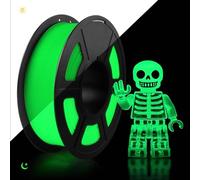 TECBEARS PETG Glow in The Dark Filament, Luminous PETG 3D Printer Filament 1.75mm, Fit Most 3D Printers, Dimensional Accuracy +/- 0.02 mm, 1kg Spool（2.2LBS）, Glow Green