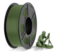 TECBEARS PLA Plus Filament 1.75 mm, Upgrade Pl More Robust and Stronger 3D Printer Filament 1kg Spool, Max 300 mm/s Printing Speed, Dimensional Accuracy +/- 0.02 mm, PL Olive Green
