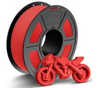 TECBEARS Rapid Matte PETG Filament 1.75mm Red 1KG, High Speed 50-600mm/s 3D Printer Filament, High Toughness Matte PETG, Dimensional Accuracy +/- 0.02 mm for Most FDM Printers(1KG/Spool, 2.2 lbs)