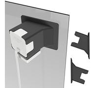 Teccle Angled Window Mount for Wyze Cam v4 / v3, 20 Degrees Tilt (Up/Down/Left/Right), Through Window Use, Black (Pack of 2)