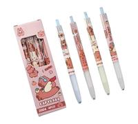Teccyii Capybara Pens 4pcs 0.5mm Fine Point Pen Cute Cartoon Animal Pens For Students Ofiice And School Stationary Supplies