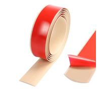 TECDW Door Threshold Strip, 400 cm x 5 cm Self Adhesive Floor Transition Strips, Door Bars for Flat Laminate Profile Flooring, Floor Door Divider Strip, Floor Cover Trim for Fills The Gap(Maple color)