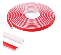 TECDW TPE Self Adhesive Quadrant Trim, Skirting Board Trim, Flexible Plastic Wall Corner Decoration Edging Strip, Floor Tile Laminate Beading Caulk Strip, Coving For Ceilings Tile Edge ((12*9mm)/5M)