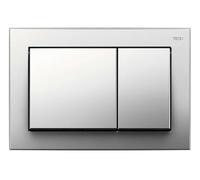 Tece Base Toilet Actuator Plate with Dual Flush Technology, 1 Piece, Glossy Chrome, 9.240.701