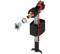 TECE K11635 Cistern Valve (Adjustable Fill Level, Compact, Low Noise), Black