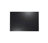 TECE Geberit Square II 9240833 Actuator Plate for Toilet (Matt Black, Dual Flow Technology, Can be Operated from Top and Front)