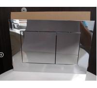 TECE square TECE plate 9240401 glossy chrome dual flush