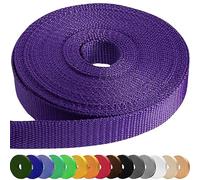 TECEUM 38 mm Webbing - Dark Purple - 9 m - Strong Webbing for Climbing Outdoors Indoors Crafting DIY (1.5” 10y)