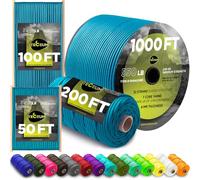TECEUM Paracord Type III 550 Ice Mint - 60 m - 4mm - Tactical Rope MIL-SPEC - Outdoor Para Cord - Camping Hiking Fishing Gear and Equipment - Parachute Cord - Strong Survival Rope (200ft) 049