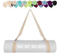 TECEUM Premium Yoga Mat Strap - Soft & Thick Cotton Carrier for All Mats