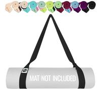 TECEUM Premium Yoga Mat Strap - Soft & Thick Cotton Carrier for All Mats