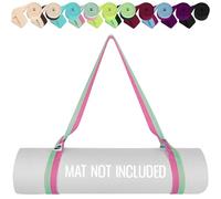 TECEUM Premium Yoga Mat Strap - Soft & Thick Cotton Carrier for All Mats