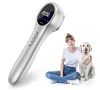 Tecey Infrared Light Device, Portable Near Red Light Massager for Body Joint, Handheld Infrared Lamp Time/Energy Levels Adjustable Infrared Lampe for Human/Pets (14X650nm +3x808nm)