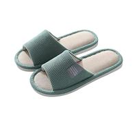 Teceyfeet Set of Guest Slippers, Women's Slippers, Washable Cotton Shoes, Unisex Slippers Comfortable Indoor Outdoor Shoes for Home, Hotel, Spa, Travel