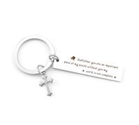 Tecfinty Godfather Gifts,Godparent Gifts,Godfather,Godparent Proposal,Godfather Proposal,Godparents Gift,Godparents Christmas Gifts,Godfather Gifts Keychain,Will You Be My Godfather,God Fathers Gifts