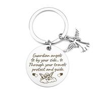 Tecfinty Guardian Angel Gifts,Angel Gifts For Women,Guardian Angel Gifts For Women,Guardian Angel,Christening Gifts For Girls,Guardian Angel Keyring,Learner Driver Gifts,Inspirational Gifts For Women