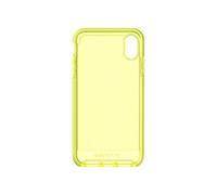 Tech 21 Enterprises Protective Apple iPhone XS Max Case Thin Patterned Back Cover with FlexShock - Evo Check - Neon Yellow