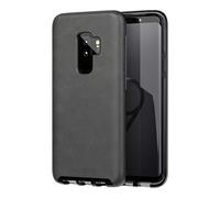 tech21 EVO Luxe Faux Leather Protective Case for Samsung Galaxy S9+ - Black Leather
