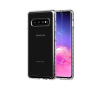 Tech 21 Protective Samsung Galaxy S10 Plus Case Ultra Thin Back Cover with BulletShield Protection - Pure Clear - Transparent