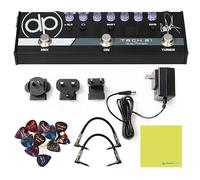 Tech 21 SansAmp dUg Pinnick DP-3X Signature Pedal Bundle w/ 2x Strukture S6P48 Woven Right Angle Patch Cables, 12x Fender Picks and Liquid Audio Polishing Cloth