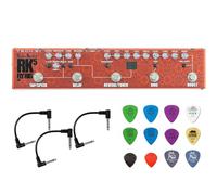 Tech 21 SansAmp Richie Kotzen Signature RK5 Fly Rig V2 Guitar Multi-Effects Pedal Bundle with 3 MXR Patch Cables and Dunlop Pick Pack