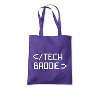 Tech Baddie Computers IT Tote Shopping Bag 10 Litres Capacity 42 x 38cm