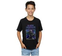 Tech Badge Cotton T-Shirt Black Panther Black 9 Years