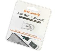 Tech Candy Bad Guy Blocker Removable Webcam Cover Camera Curtain for Web Security - Works on laptops, Phones, and Tablets - White Color with Silver Lashes