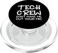 Tech Crew, Don't Make Me Cut Your Mic - PopSockets PopGrip for MagSafe