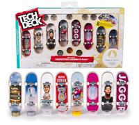 Tech Deck, Competition Legends 8-Pack Fingerboards with Cards, Olympic Games Paris 2024, Customisable Mini Skateboards, Kids’ Toys for Ages 6 and up