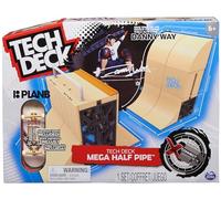 Tech Deck, Danny Way Mega Half Pipe X-Connect Park Creator, Customisable Ramp Set with Exclusive Plan B Fingerboard, Kids Toy for Boys and Girls Ages 6 and up