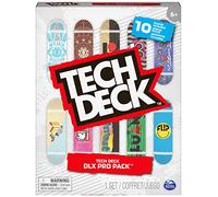 Tech Deck, DLX Pro 10-Pack Of Collectable Fingerboards, For Skate Lovers Age 6 And Up (Only Available On Amazon)