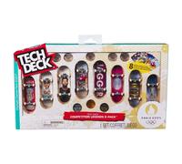 Tech Deck, Competition Legends 8-Pack Fingerboards with Cards, Olympic Games Paris 2024, Customisable Mini Skateboards, Kids’ Toys for Ages 6 and up