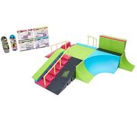 Tech Deck, Neon Mega Park X-Connect Creator, Glow-In-The-Dark Customisable Ramp Set with Two Fingerboards, Kids’ Toy for Boys and Girls Ages 6 and up