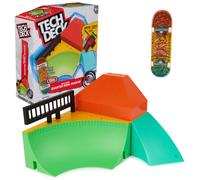 Tech Deck, Quarter Bowl Ruckus X-Connect Park Creator, Customisable and Buildable Ramp Set with Exclusive Fingerboard, Kids' Toy for Ages 6 and up