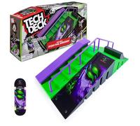 Tech Deck Rampa Nyjah Rail Shredder Fretboard Set + Colourful Collectable Skateboard