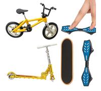 Tech Deck Scooter, Tailwhip Finger Scooter For K1ds Finger, Fun Finger Bmx Set Of 4, Durable Finger Scooter T0ys, Portable Finger Sports Equipment For Indoor And Outdoor Play Fingertips Movement
