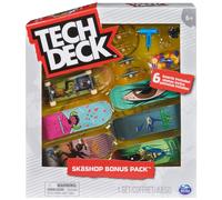 TECH DECK Toy Machine Sk8shop Fingerboard Bonus Pack Collectible and Customizable Mini Skateboards Kids Toys for Ages 6 and up